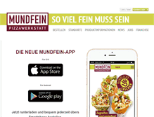 Tablet Screenshot of mundfein.de